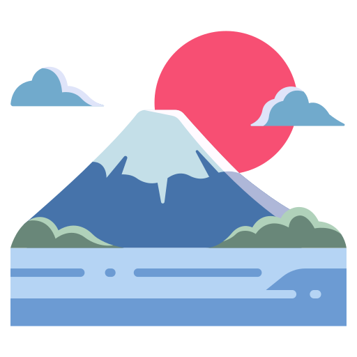 Fuji mountain MaxIcons Flat icon