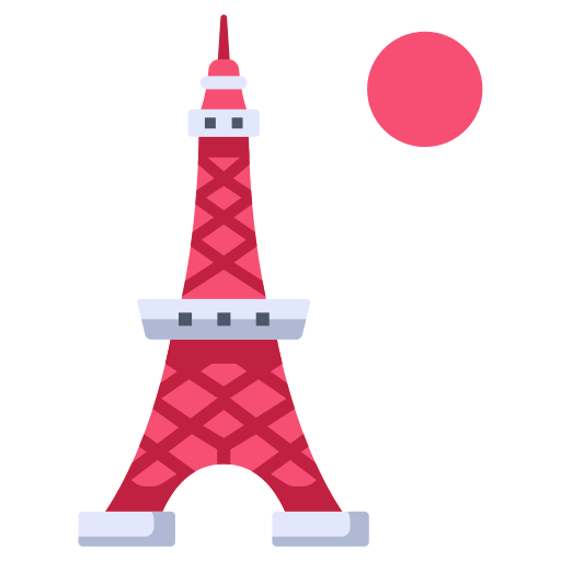 Tokyo tower MaxIcons Flat icon