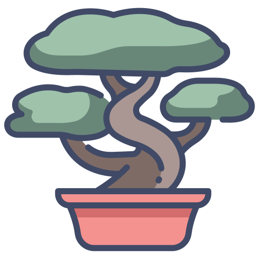 bonsai MaxIcons Lineal color icoon