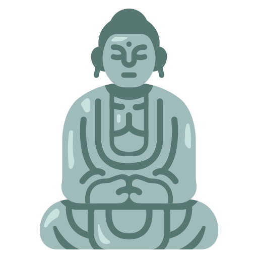 Great buddha MaxIcons Flat icon