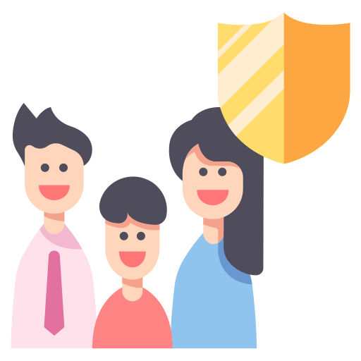 Family insurance MaxIcons Flat icon