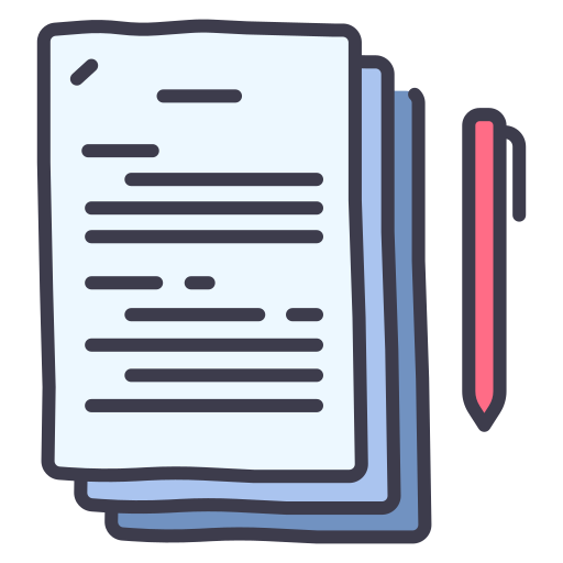 Document MaxIcons Lineal color icon