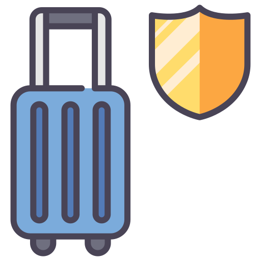 Travel insurance MaxIcons Lineal color icon