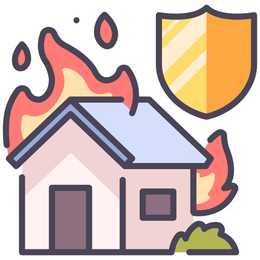 Home insurance MaxIcons Lineal color icon