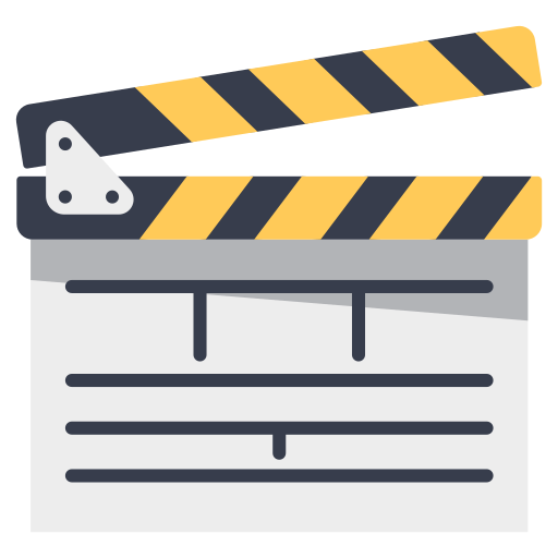 Clapperboard MaxIcons Flat icon