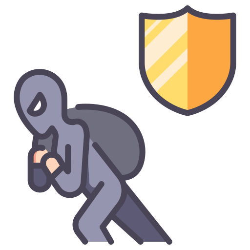 Theft insurance MaxIcons Lineal color icon