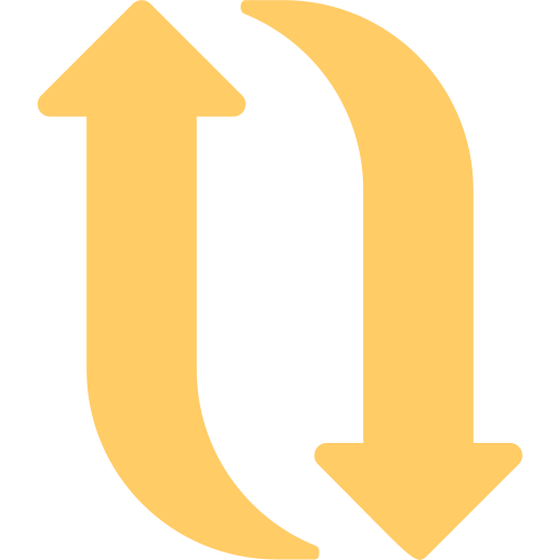 反対の矢印 Generic Circular icon