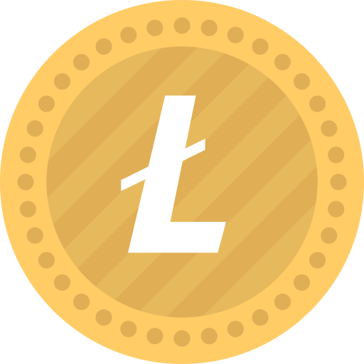 Litecoin Creative Stall Premium Flat icon