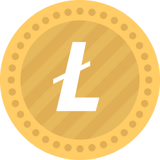 litecoin Creative Stall Premium Flat icon