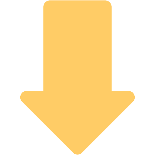 Downward arrow Creative Stall Premium Flat icon