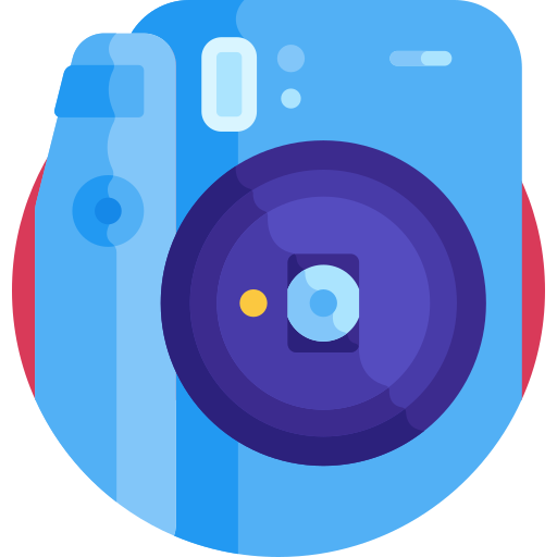 インスタントカメラ Detailed Flat Circular Flat icon