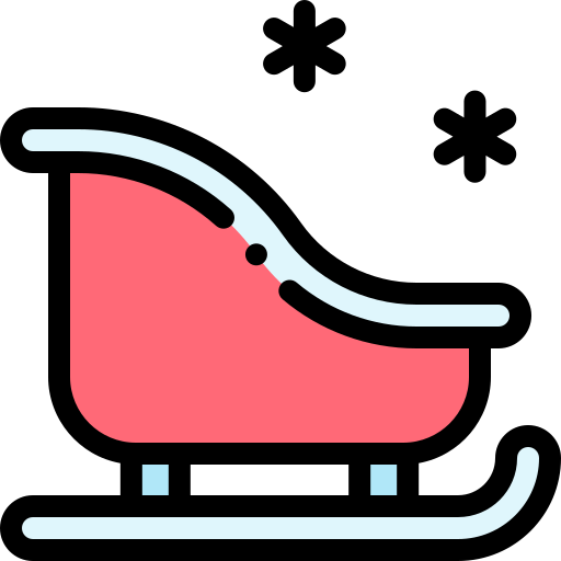 Sleigh Detailed Rounded Lineal color icon
