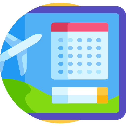 Schedule Detailed Flat Circular Flat icon