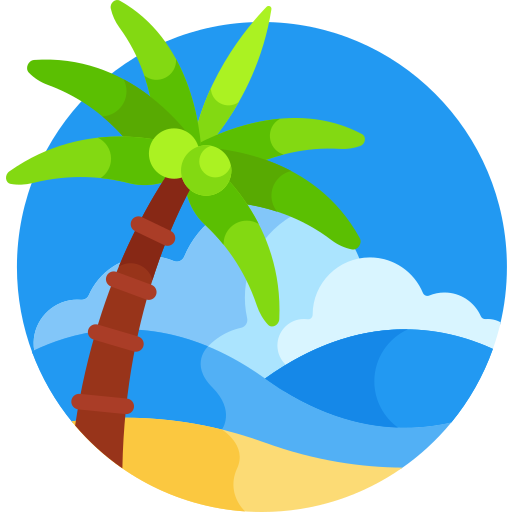пляж Detailed Flat Circular Flat иконка