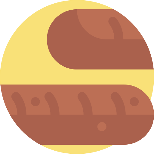 pan de molde Detailed Flat Circular Flat icono