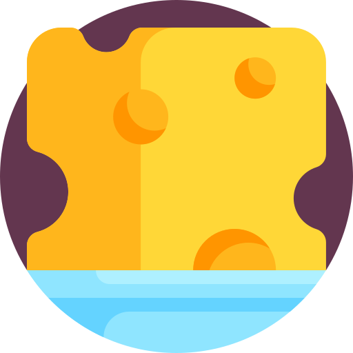 Cheese Detailed Flat Circular Flat icon