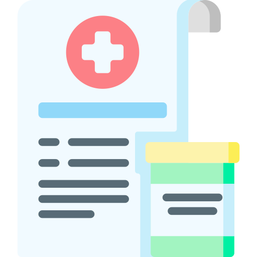 Medical prescription Special Flat icon