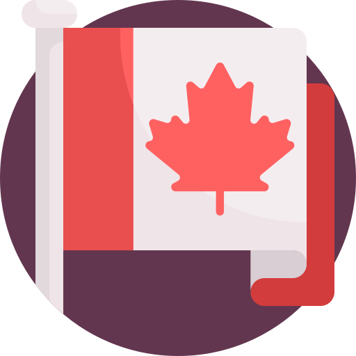 カナダ Detailed Flat Circular Flat icon