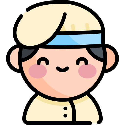 panadero Kawaii Lineal color icono