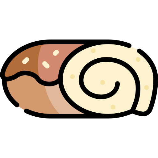 roll kuchen Kawaii Lineal color icon