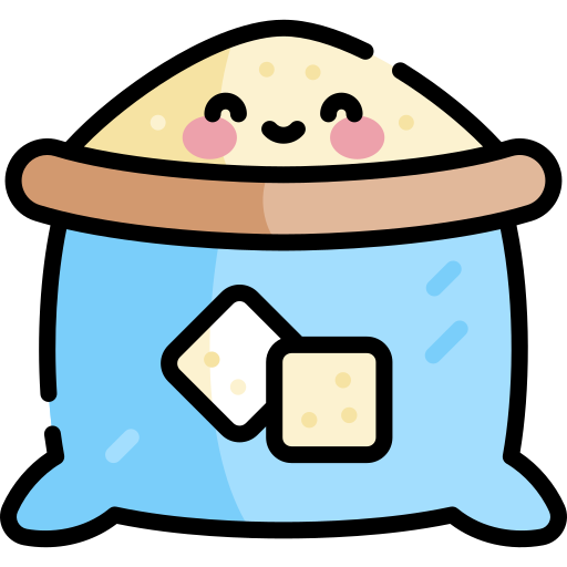 설탕 Kawaii Lineal color icon