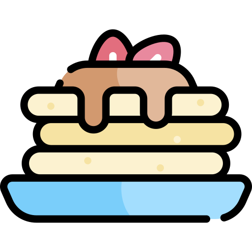 Pancakes Kawaii Lineal color icon
