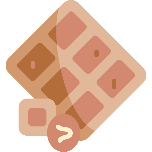 czekolada Kawaii Flat ikona