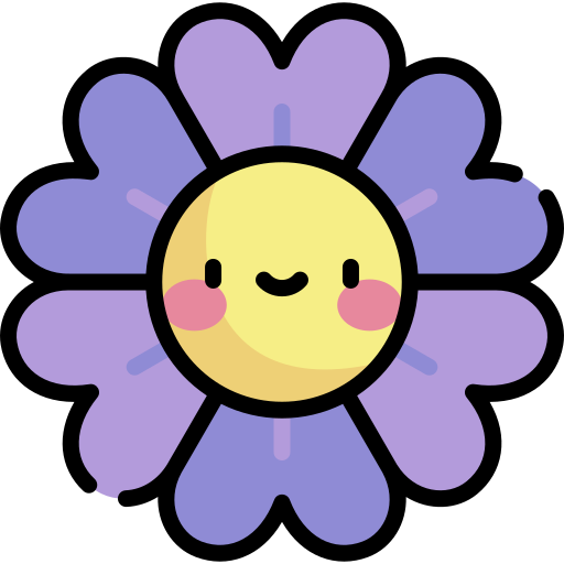 bloem Kawaii Lineal color icoon