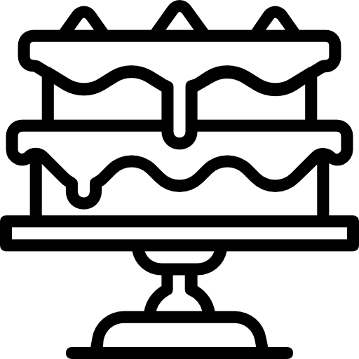 torta Basic Miscellany Lineal icona