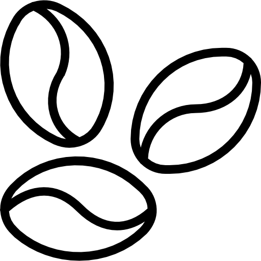 granos de café Basic Miscellany Lineal icono