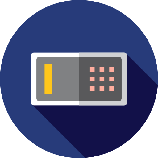 Safebox Flat Circular Flat icon
