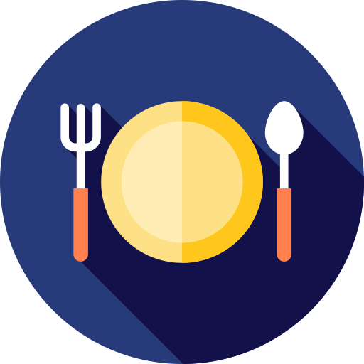 レストラン Flat Circular Flat icon