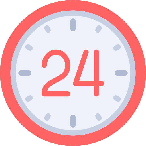 24 시간 Special Flat icon