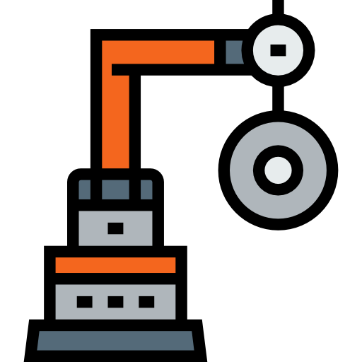 産業用ロボット Detailed Straight Lineal color icon