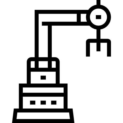 Industrial robot Detailed Straight Lineal icon