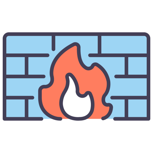 firewall MaxIcons Lineal color icon