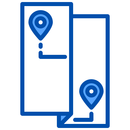 carta geografica xnimrodx Blue icona