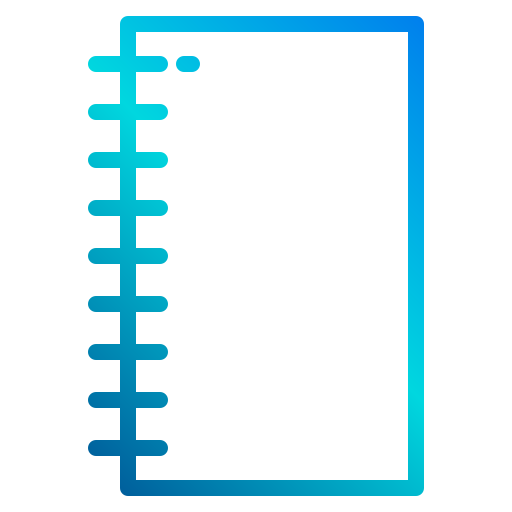 notitieboekje xnimrodx Lineal Gradient icoon