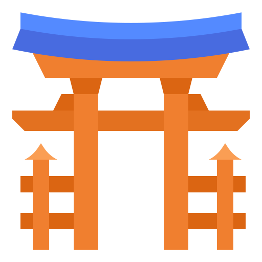 santuario de itsukushima Ultimatearm Flat icono