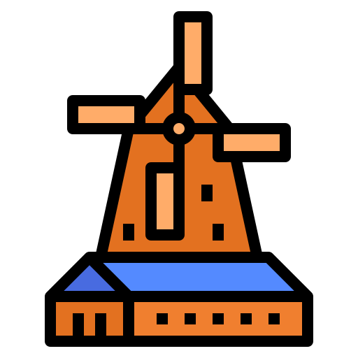 windmühle Ultimatearm Lineal Color icon