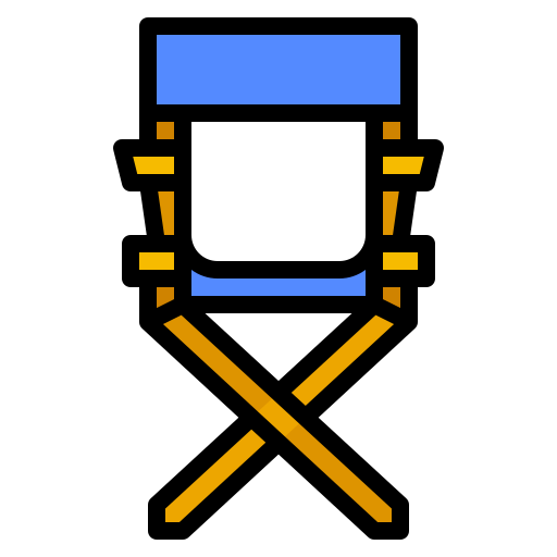 director de la silla Ultimatearm Lineal Color icono