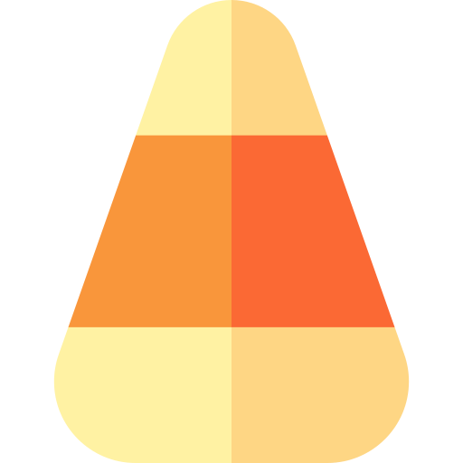 Candy corn Basic Straight Flat icon