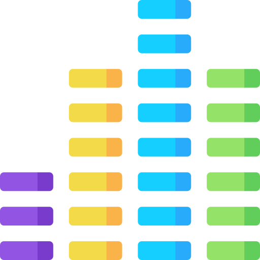 diagramme à bandes Special Flat Icône