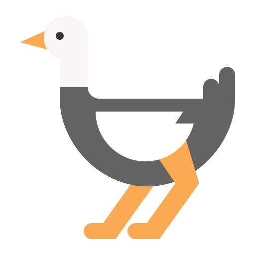 struisvogel Generic Flat icoon