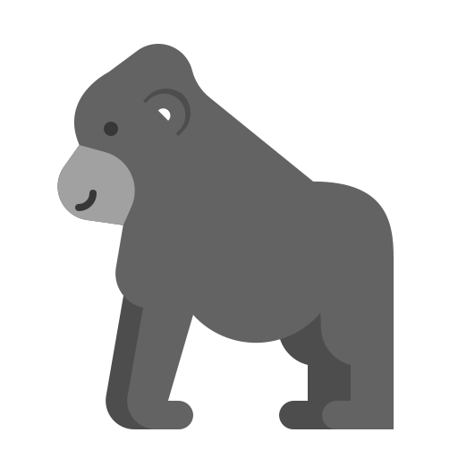 gorilla Generic Flat icoon