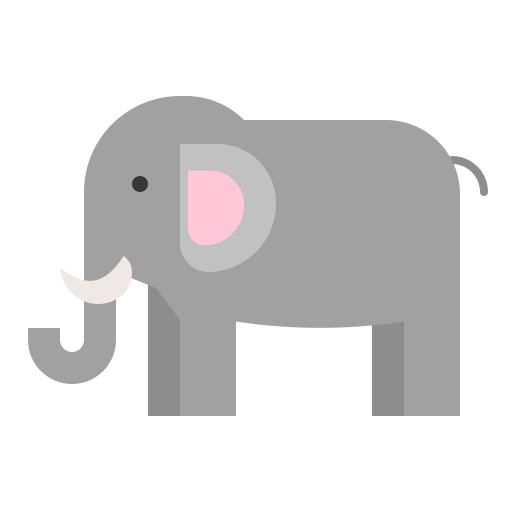 słoń Generic Flat ikona