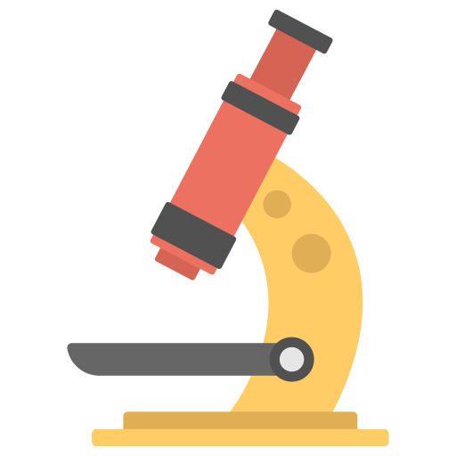 Microscope Creative Stall Premium Flat icon