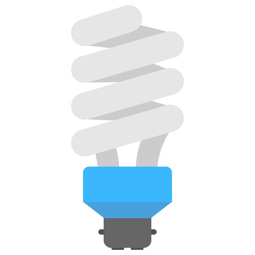 lumière à économie d'énergie Creative Stall Premium Flat Icône