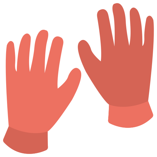 Rubber gloves Creative Stall Premium Flat icon