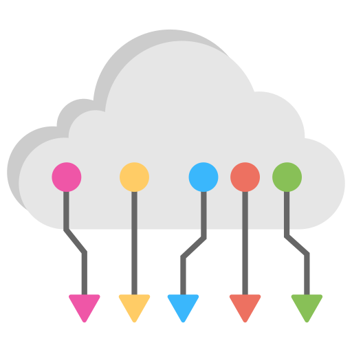 cloud computing Creative Stall Premium Flat icon